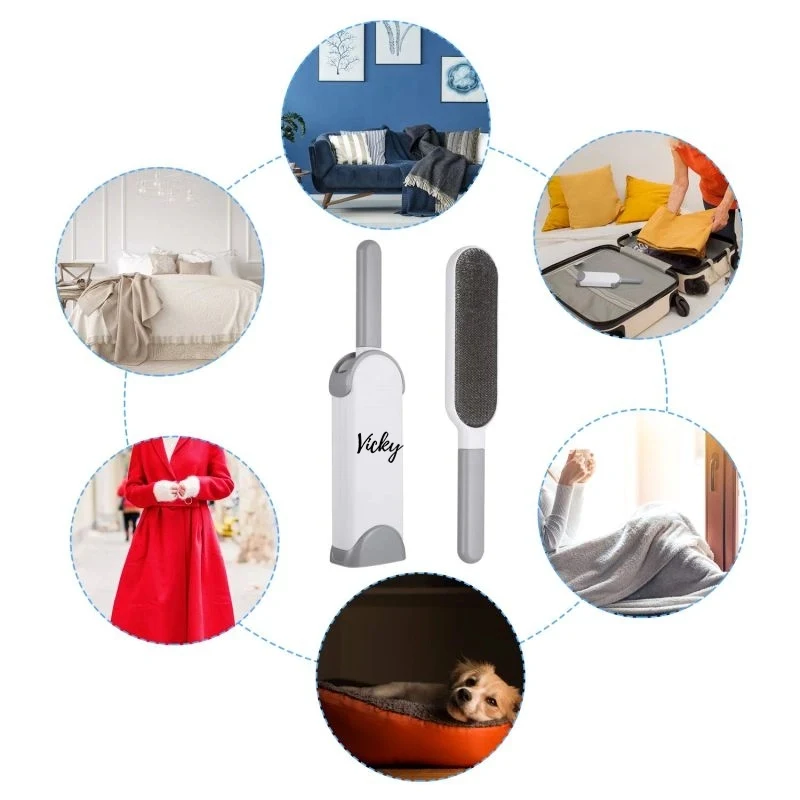 Double-Sided Reusable Pet Hair Removal Brush 1