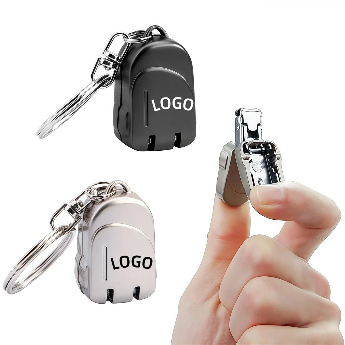 MOQ Folding Mini Nail Stainless Steel Clippers Keychain 1
