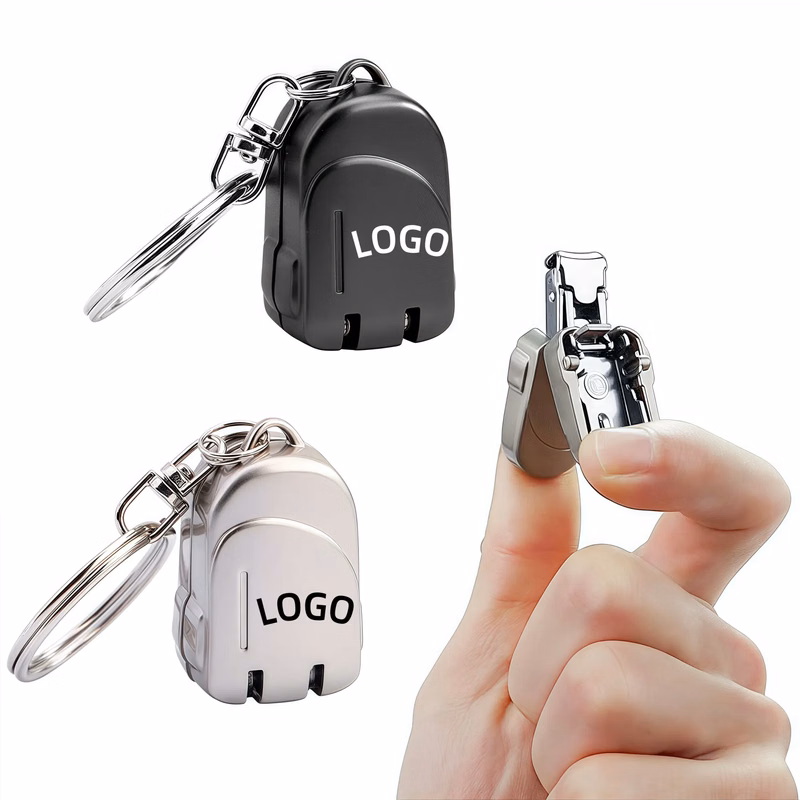 MOQ Folding Mini Nail Stainless Steel Clippers Keychain
