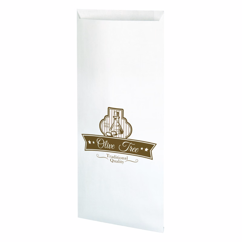One Color 1-Sided Merchant Paper Bag with Gusset (5" x 16" x 2")