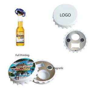 Durable ABS Plastic Cap Shaped Bottle Opener With Galvanized Iron 1