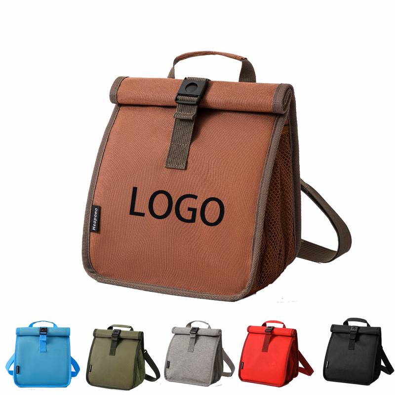 Multi-functional Crossbody Foil Insulated Lunch Bag for