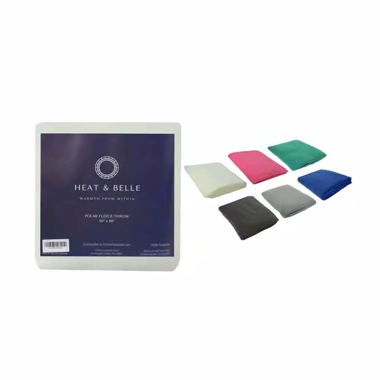 Polar Fleece Blankets - 50" x 60" Classic Weight Pink