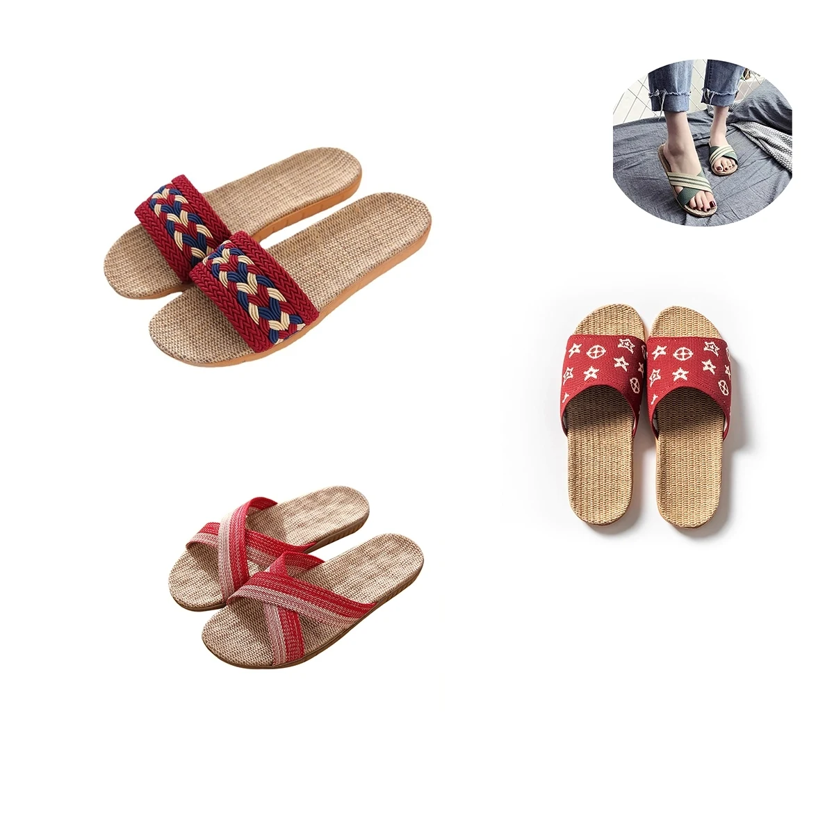 Linen Summer Beach Shoes 1