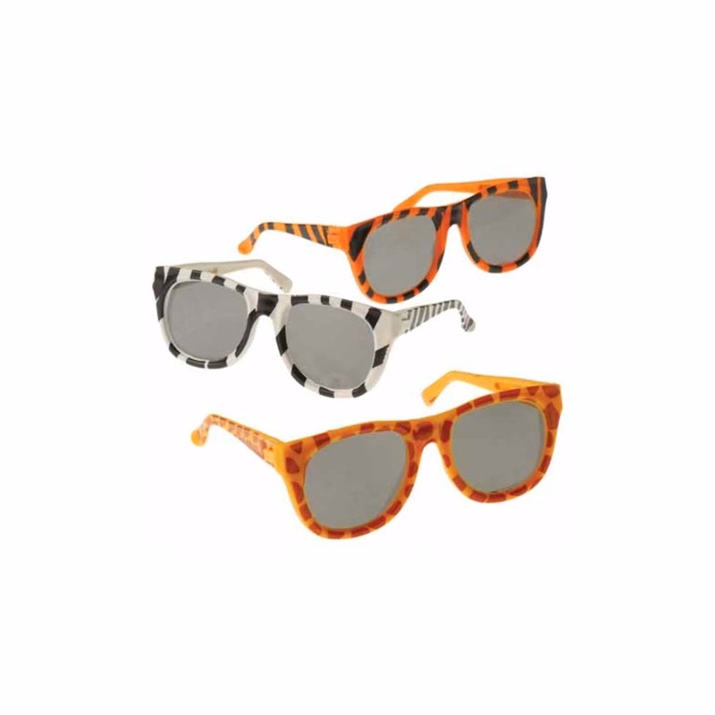 Safari Animal Print Sunglasses - Assorted