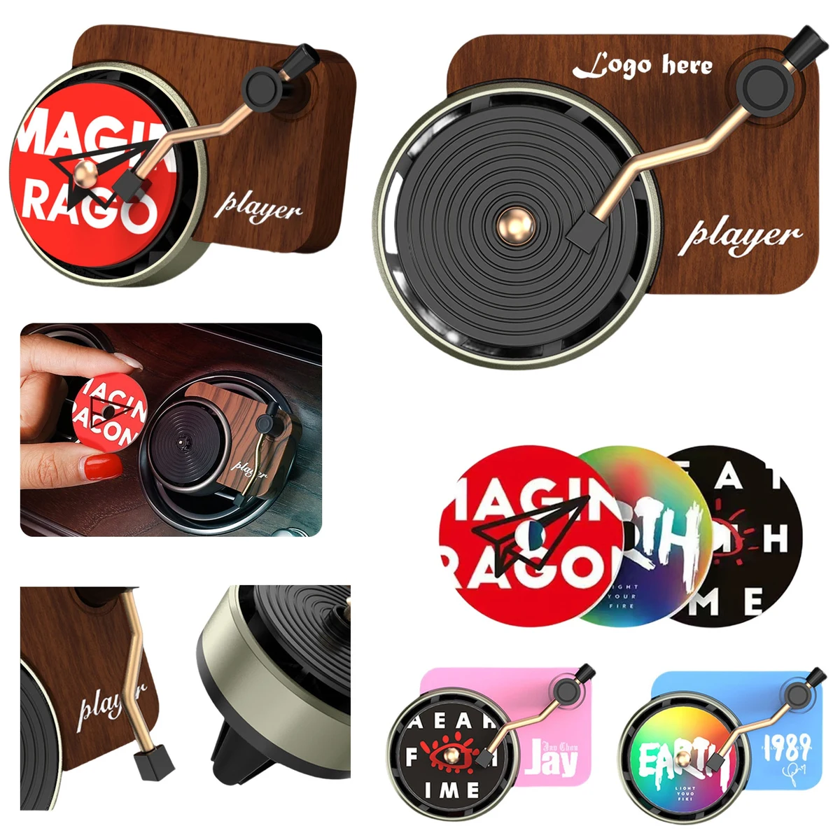 Retro Record Player Car Air Fresheners 1
