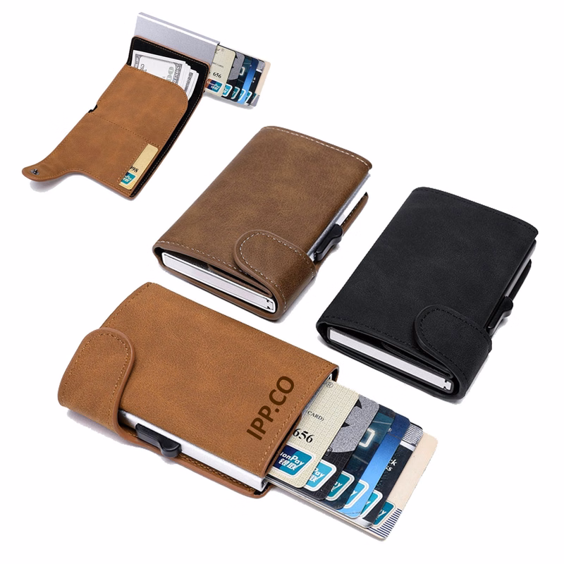 RFID Genuine Leather Wallets for Men