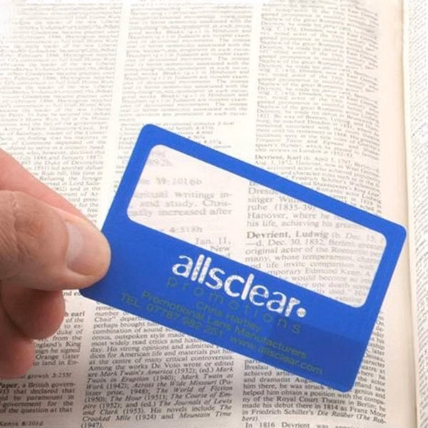Custom Credit Card Magnifier