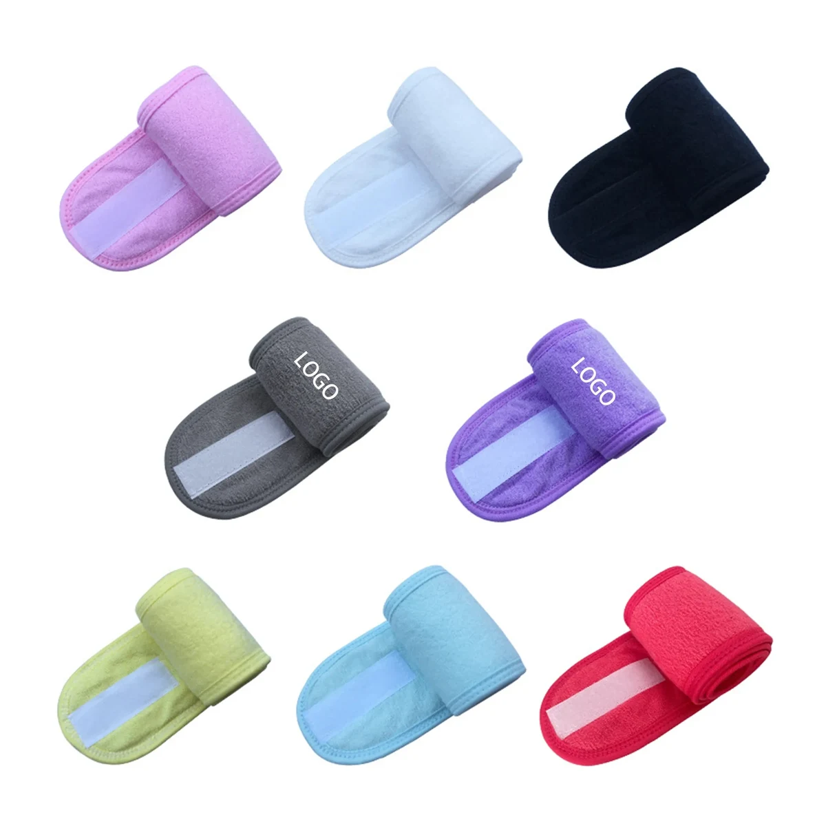 MOQ500 Embroidered Makeup Tie Headband 1