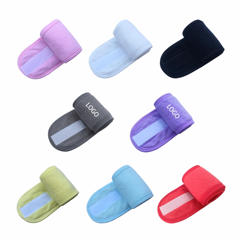 MOQ500 Embroidered  Makeup Tie Headband
