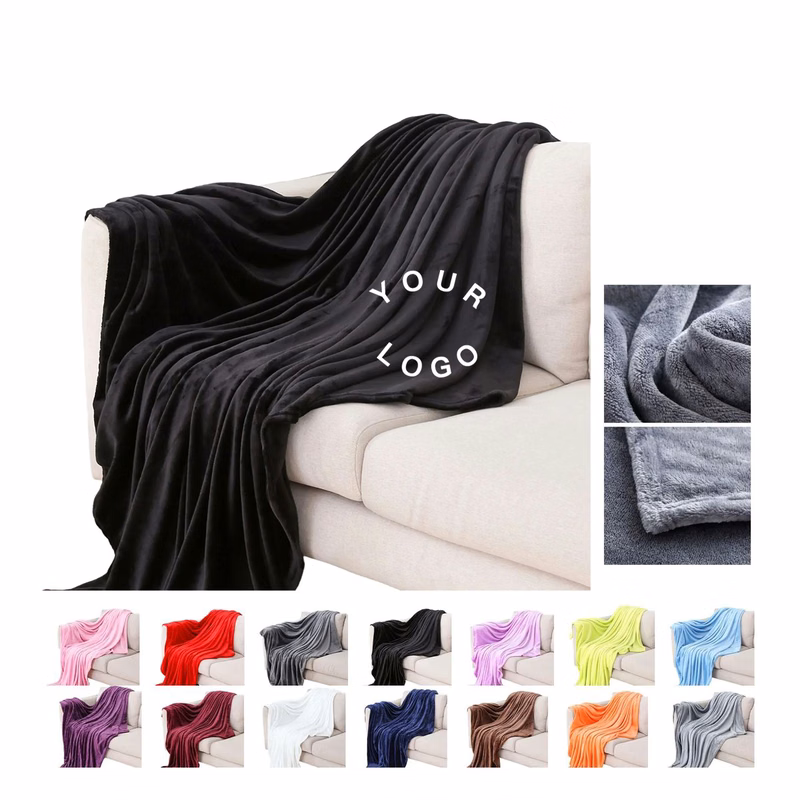 39 x 55 Inch Microfiber Flannel Blanket