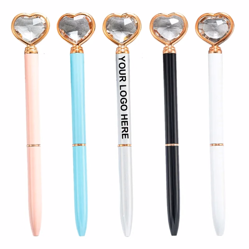 Crystal Heart Ballpoint Pen