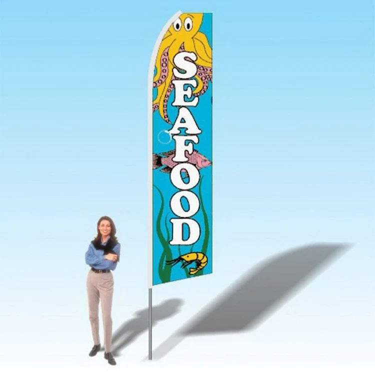15FT Seafood Advertising Banner Flag 1