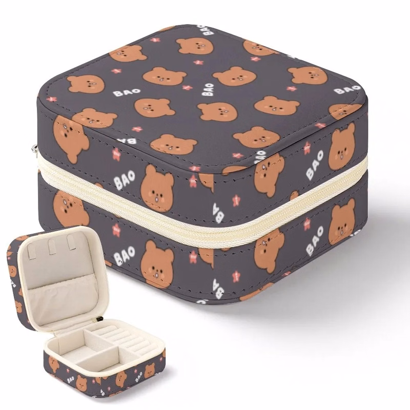 PU Leather Jewelry Storage Box