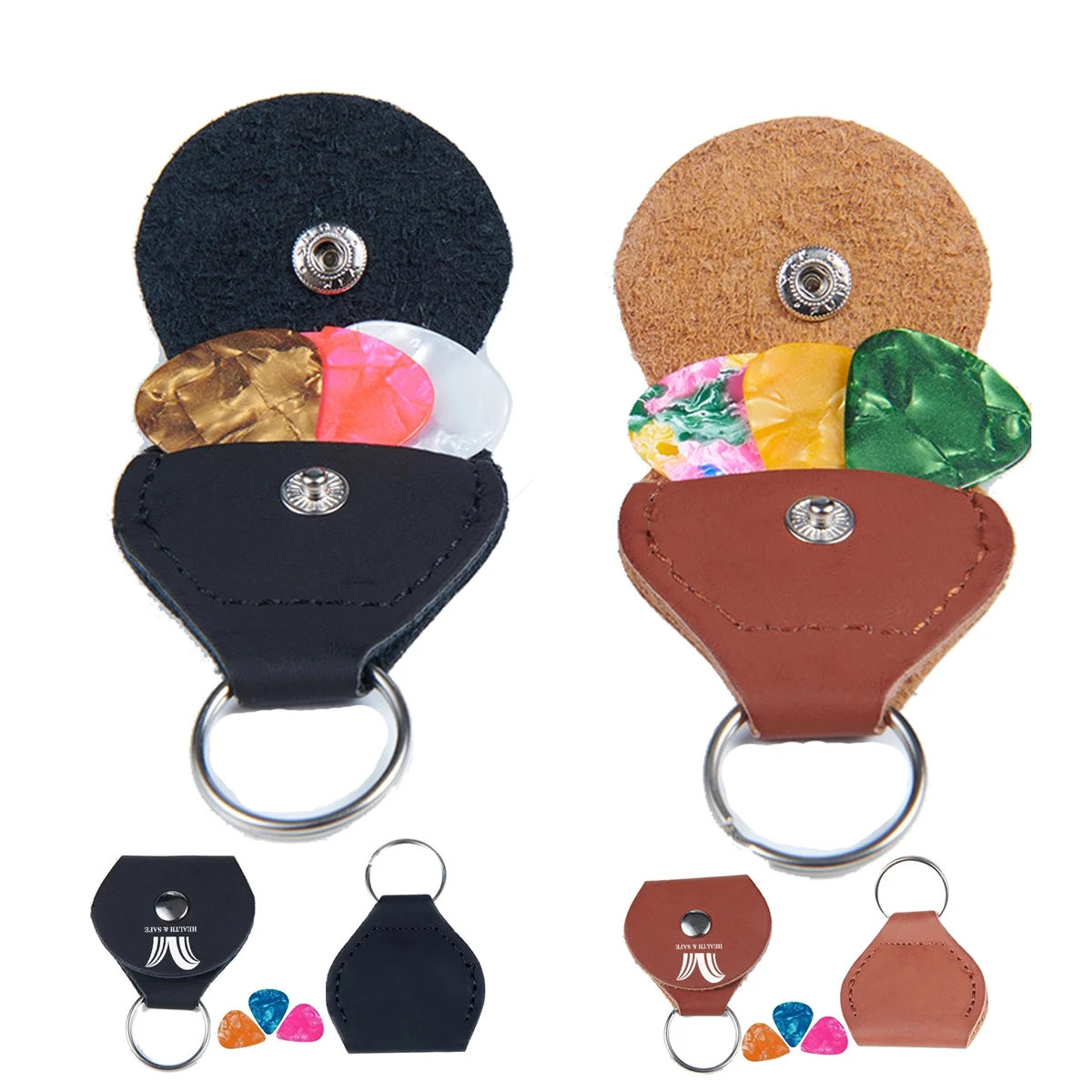 3 PCS Guitar Picks And Holder Case Including 1