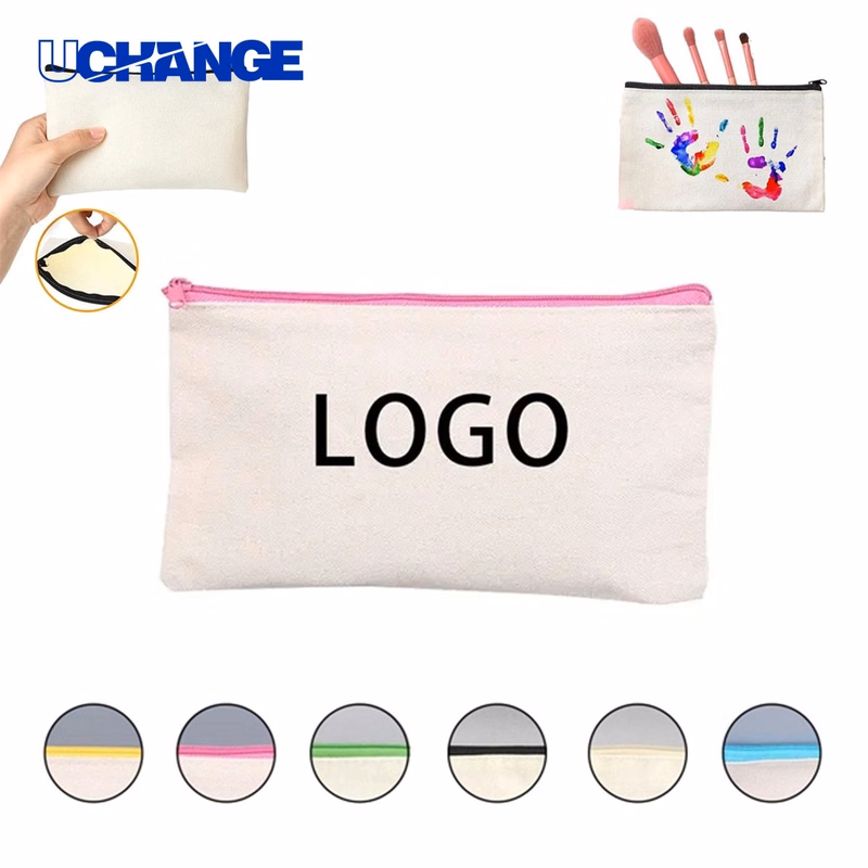 Canvas Pencil Case with Hook Organizer
