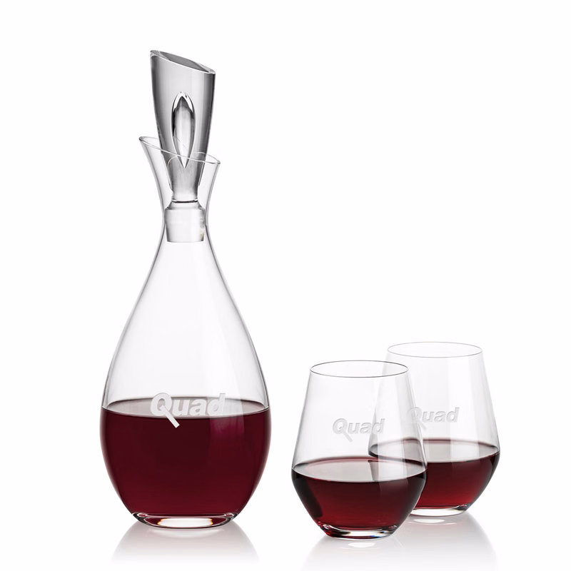 Juliette Decanter & Reina Stemless Wine