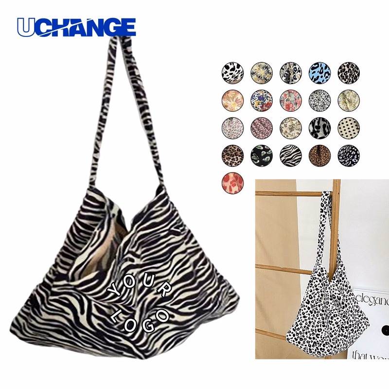 Foldable Canvas Tote Bag Carrier with Shoulder Strap