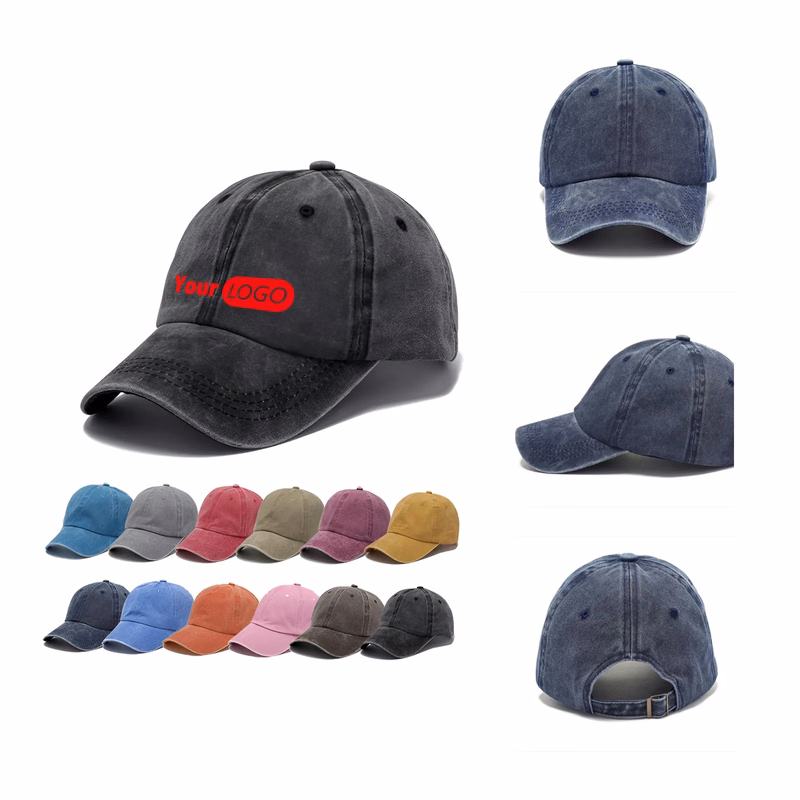 Washed Embroidery Baseball Cap