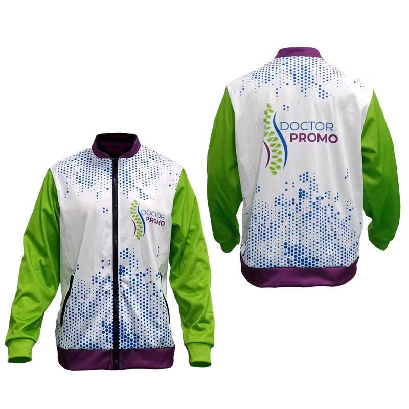 Women's Smooth Polyester Full Zip Long Sleeve Jacket with Fleece Backing