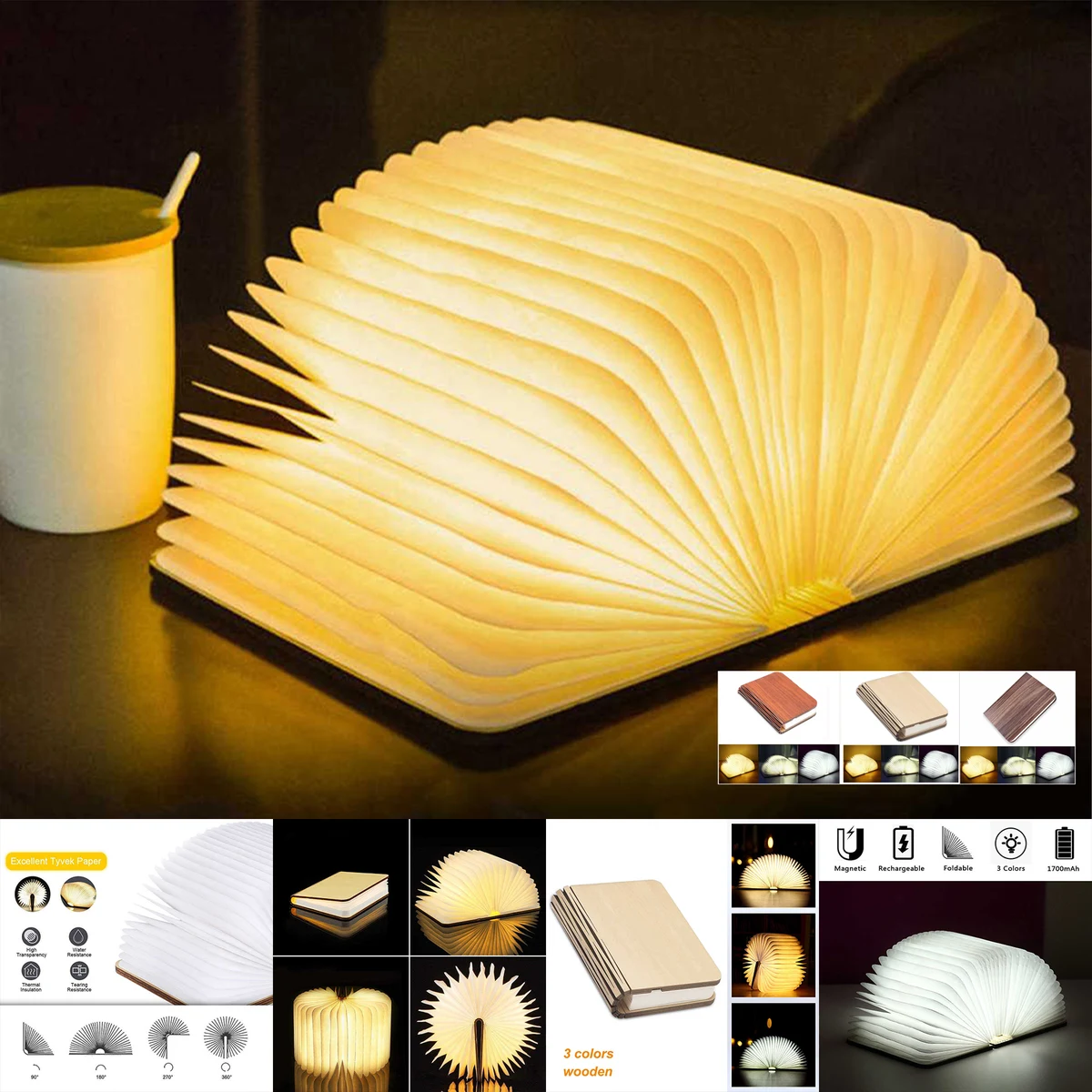 3D Creative LED Book Night Light 1