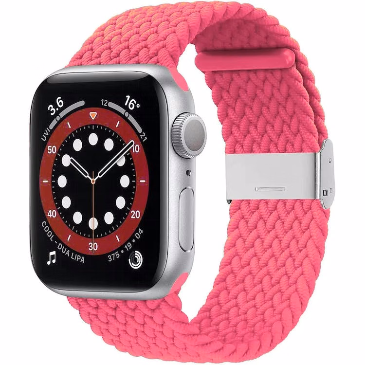 Apple Watch Braided Bands - Flamingo Pink Nylon 42mm/44mm/45mm