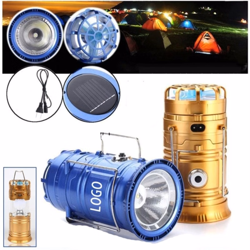 Led Hand Lamp Rechargeable Collapsible Solar Camping Lantern