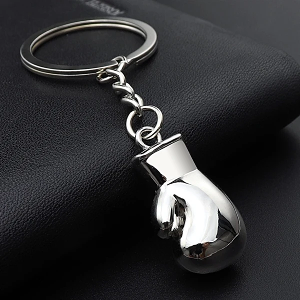 Custom Metal Boxing Glove Keychain, 1.3 x 0.71 — Sports Enthusiast Promotional Item 1