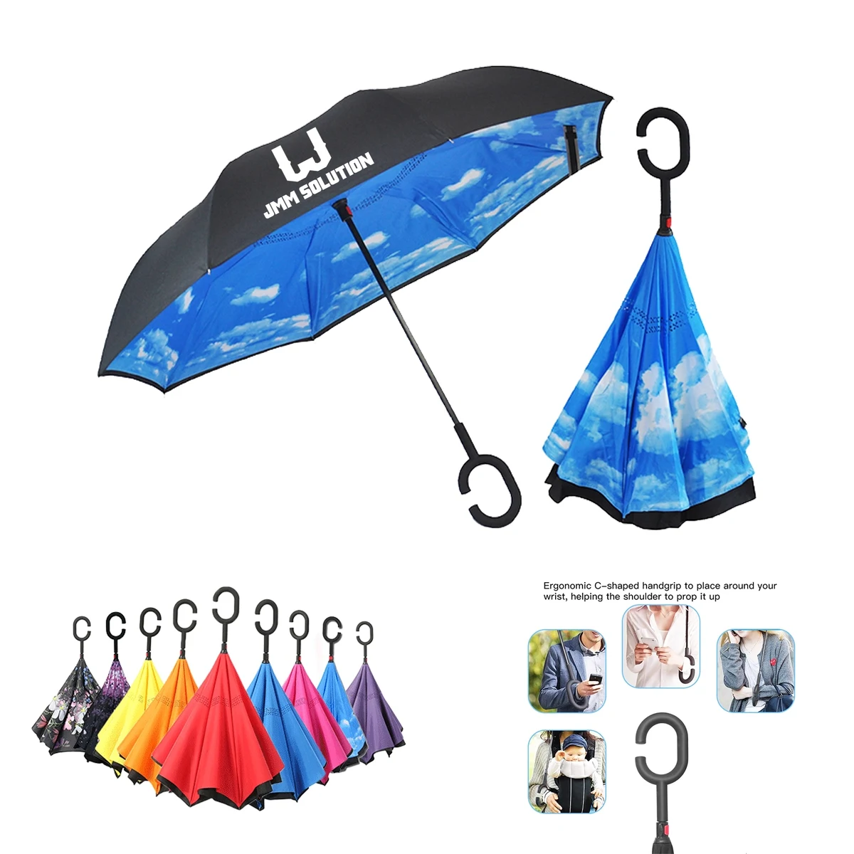 Double Layer Inverted Reverse Umbrella 1