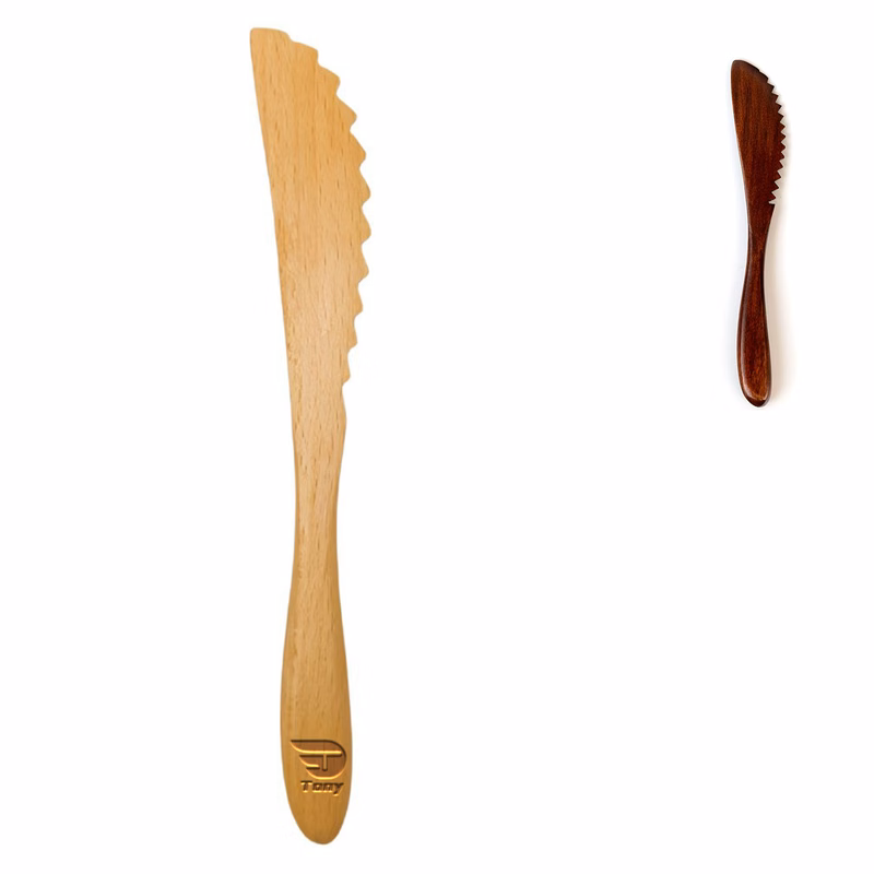Eco Friendly Beech Wood Knife Portable Utensil
