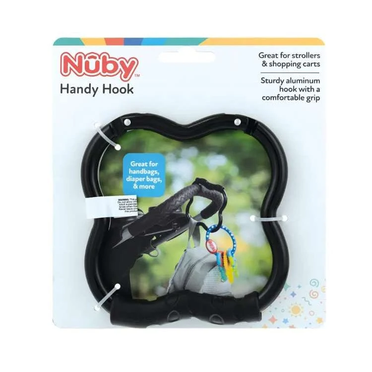 Round Stroller Hooks - Black 1