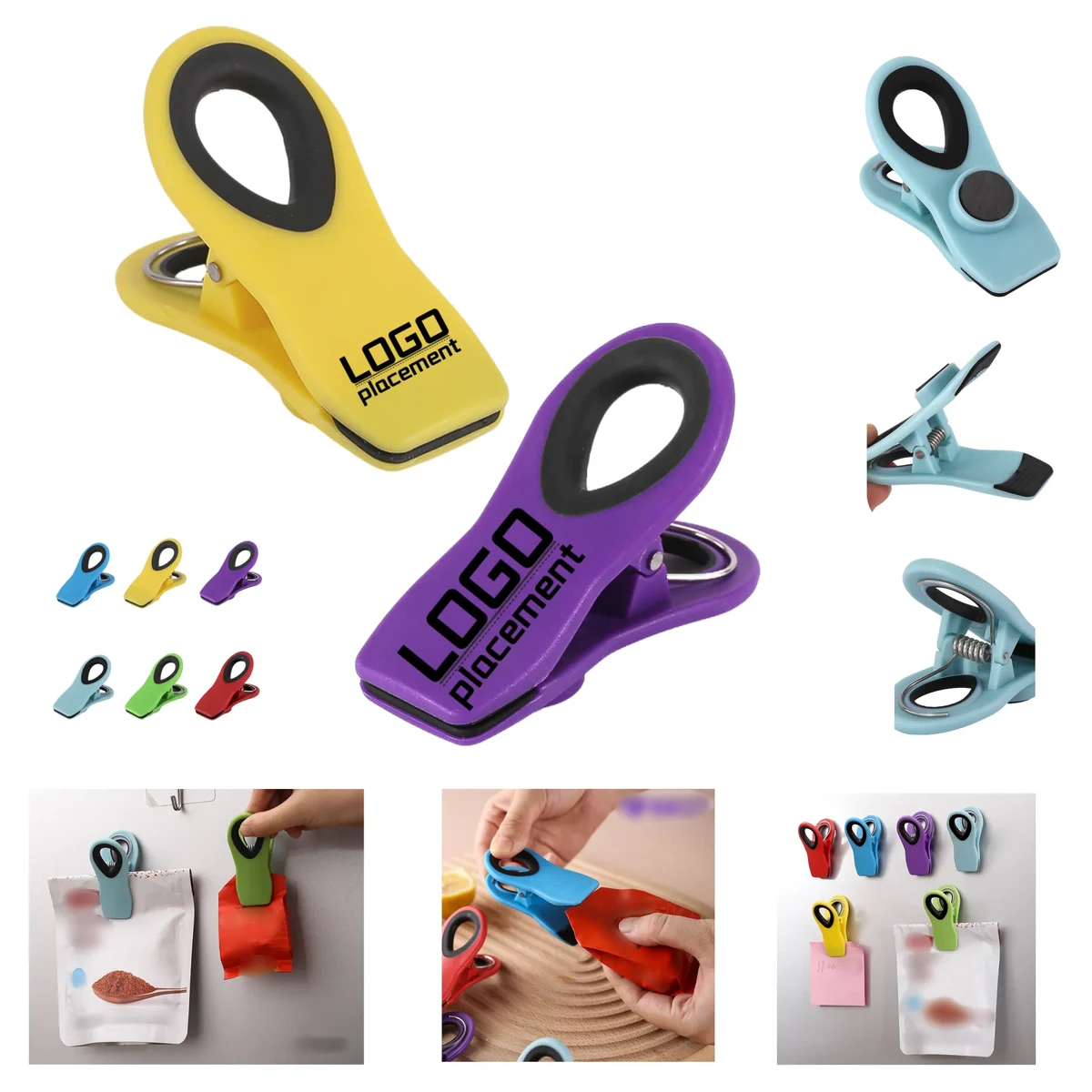 Food - Grade Snack Airtight Sealing Clips for Fridge Magnets 1