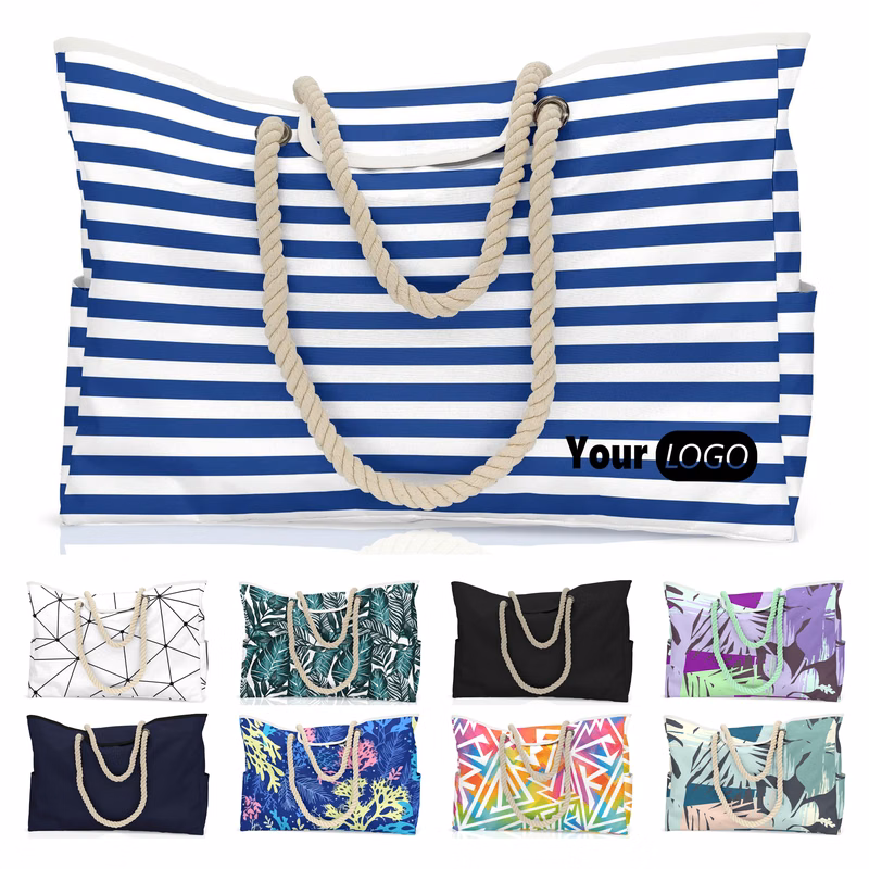 Nylon Large Capacity Canvas Tote Bag ?C Ideal For Beach Days And Travel