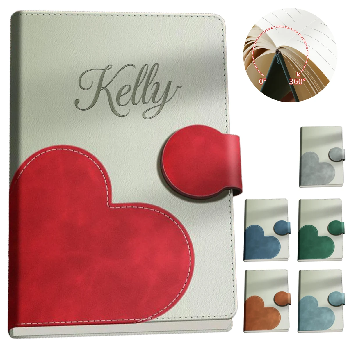 A5 PU Leather Cover Magnetic Closure Notebook 1