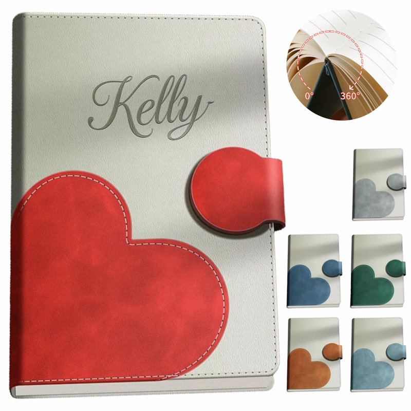 A5 PU Leather Cover Magnetic Closure Notebook