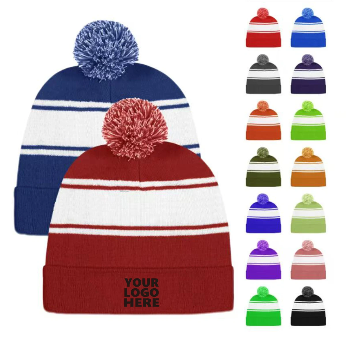 Knitted Winter Beanie Hat 1