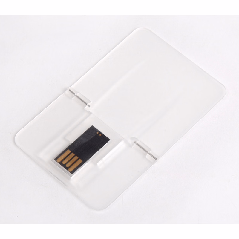 Transparent Credit Card USB Flash Drive, 64MB