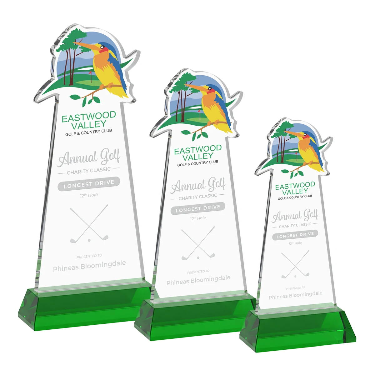 EdgeCraft Tapered Award on Hartford - Green (via Air) 1