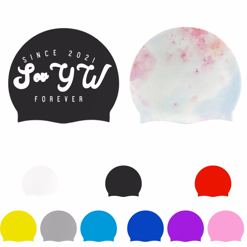 Unisex Adult Swim Silicone Cap MOQ 100