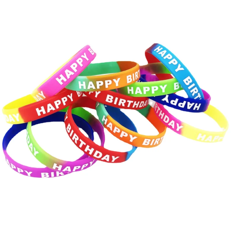 Birthday silicone bracelet 1