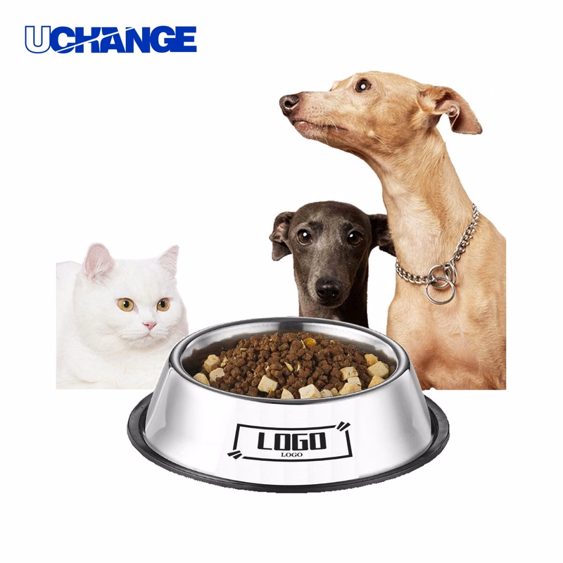 Steel Pet Feeding Tray with Silicone Mat