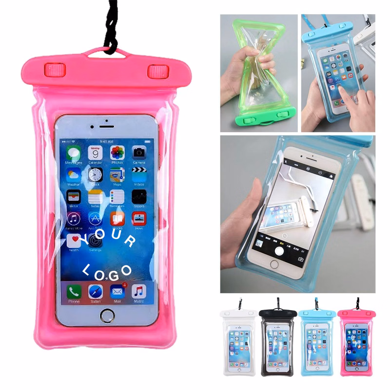 PVC Waterproof Phone Pouch with Luminous Strips