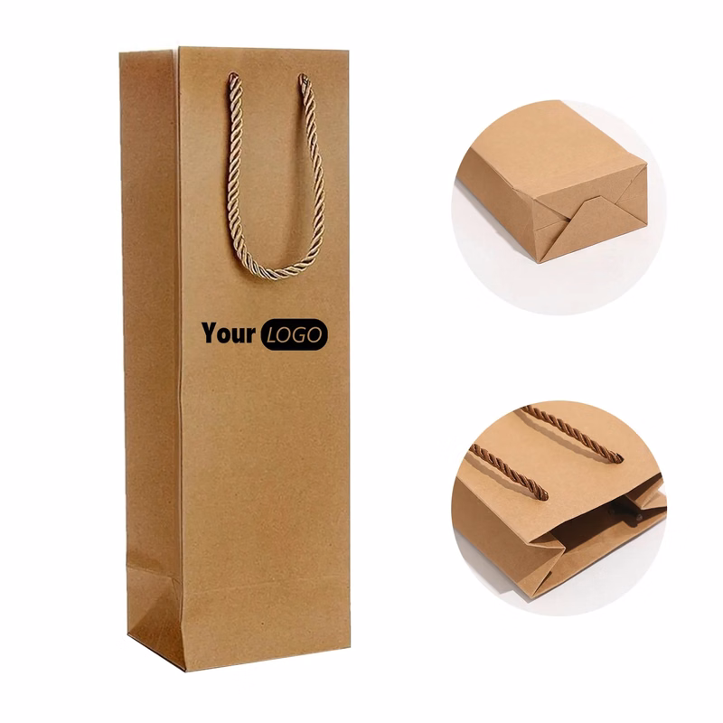 Kraft Paper Brown Wine Bag