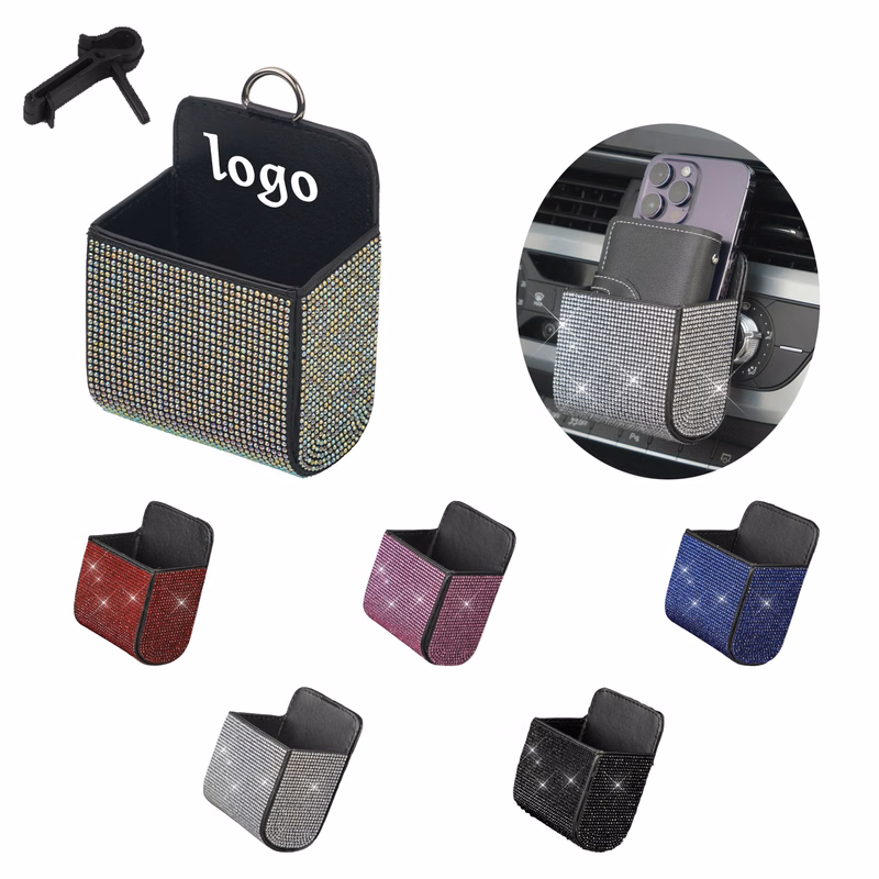 Car Vent Leather Pocket