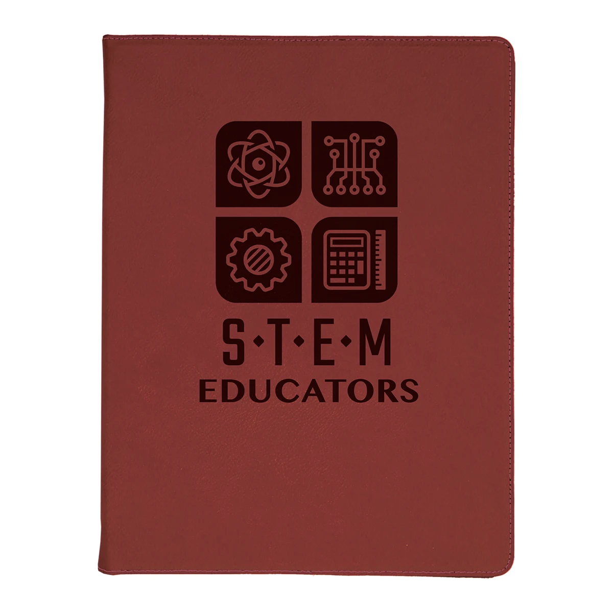 9 1/2" x 12" Leatherette Rose Portfolio 1