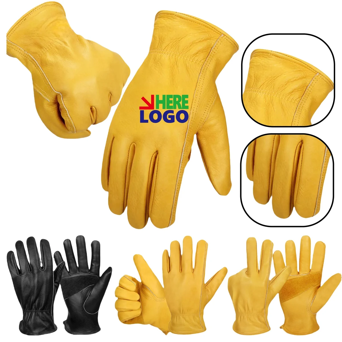 Premium Leather Work Gloves MOQ20 1