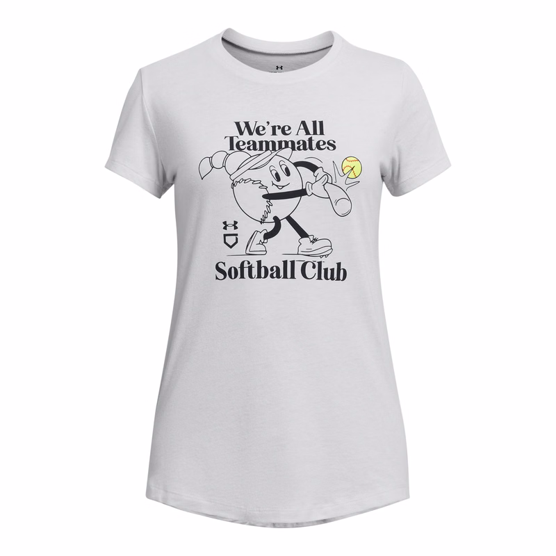Girls' UA Softball Club Short Sleeve 