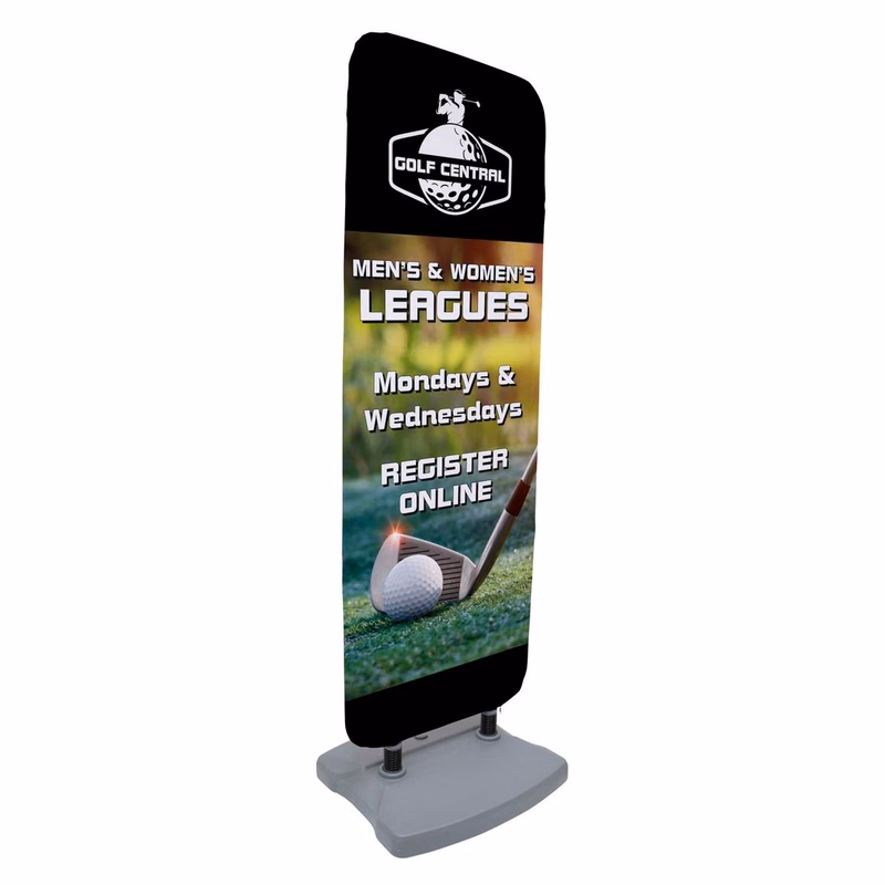 90" EuroFit™ Flex Sign Kit with Ballast Base
