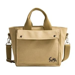 Canvas HandBag With Adjustable Shoulder Strap 1