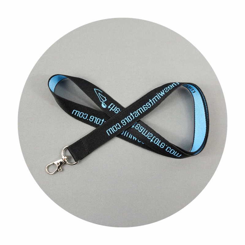 Custom Logo Double-Ended Woven Lanyard